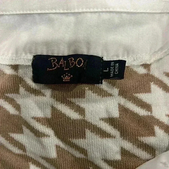 BOUTIQUE SET houndstooth cream white bodycon skirt collared blouse - Picture 5 of 5